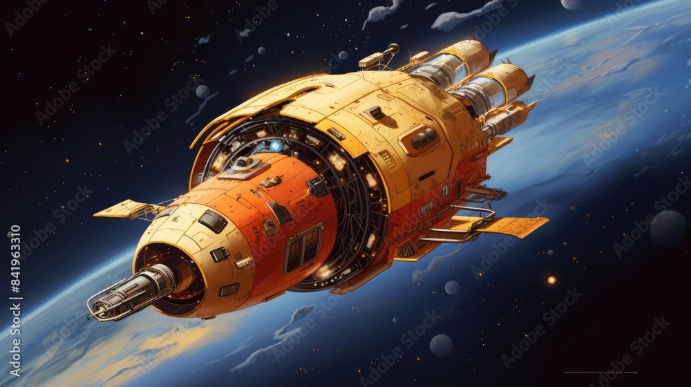 Fototapeta premium rocket in space