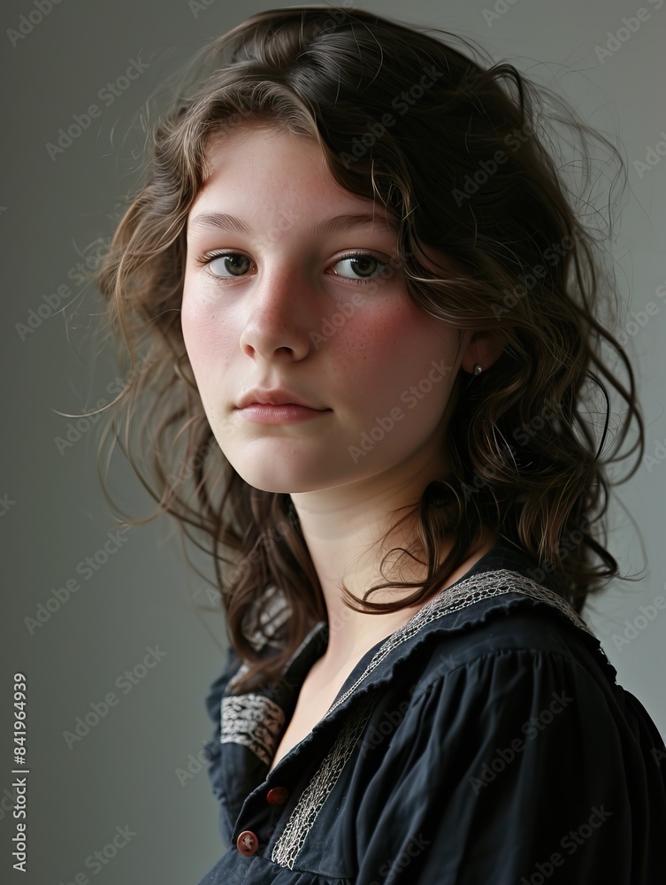 professional portrait from 2007 of a 19 year-old caucasian woman in 2007 fashion professional portrait from 2007 of a 19 year-old caucasian woman in 2007 fashion