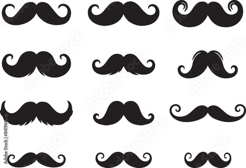 set of mustaches