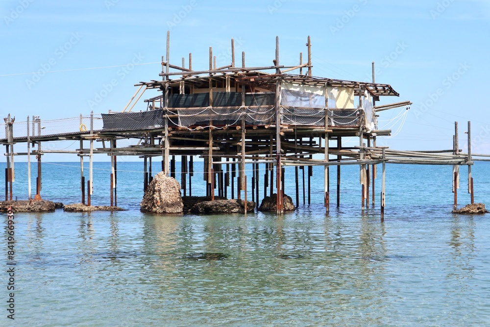 Vasto Marina - Trabocco Cungarelle dalla spiaggia