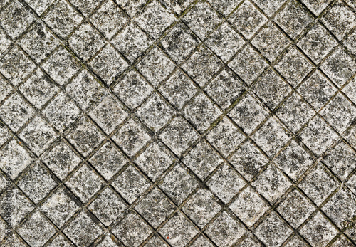 Concrete block walkway texture background