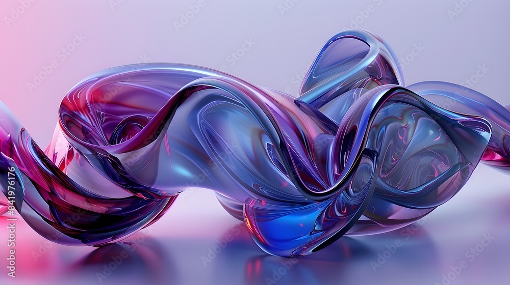 Fototapeta premium Abstract digital shape background