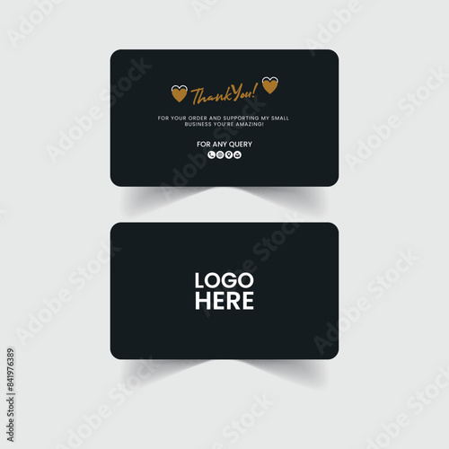Wallpaper Mural Thank you business card template design vector illustration.	
 Torontodigital.ca