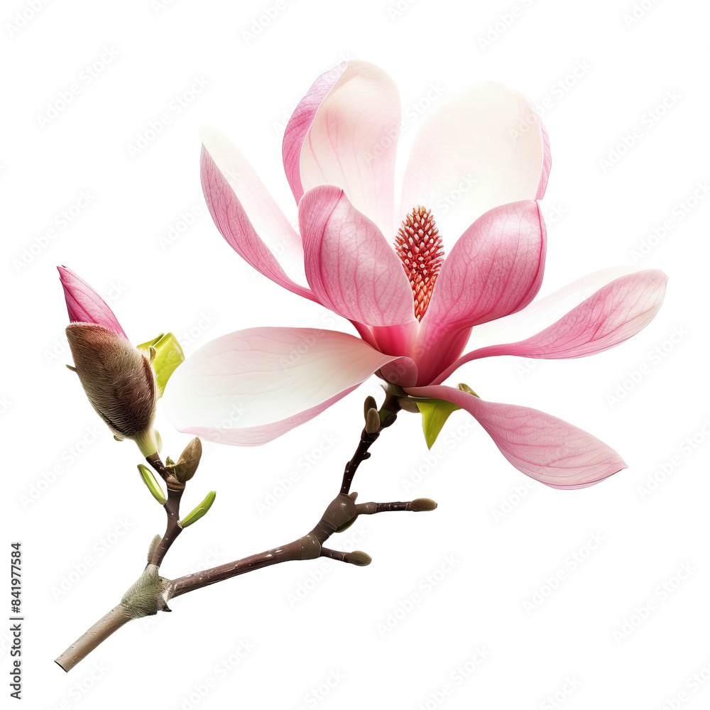 Obraz premium Magnolia flower isolated on white or transparent background