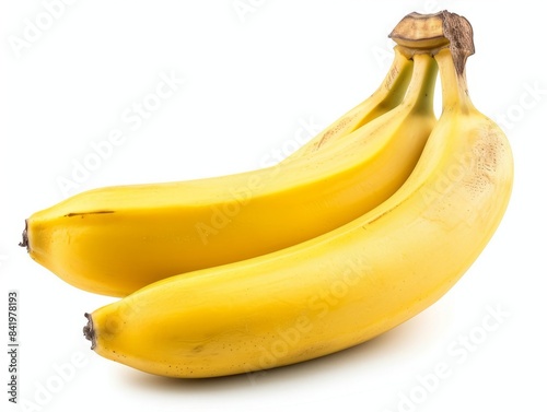 Fresh ripe bananas isolated...