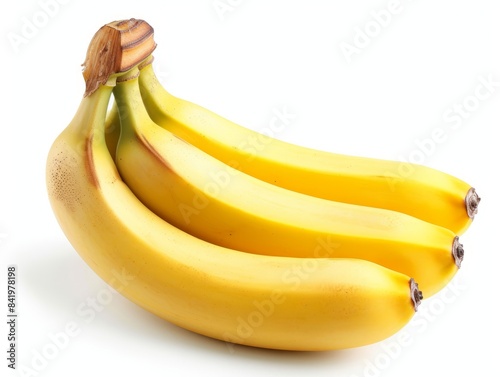 Fresh ripe bananas isolated...
