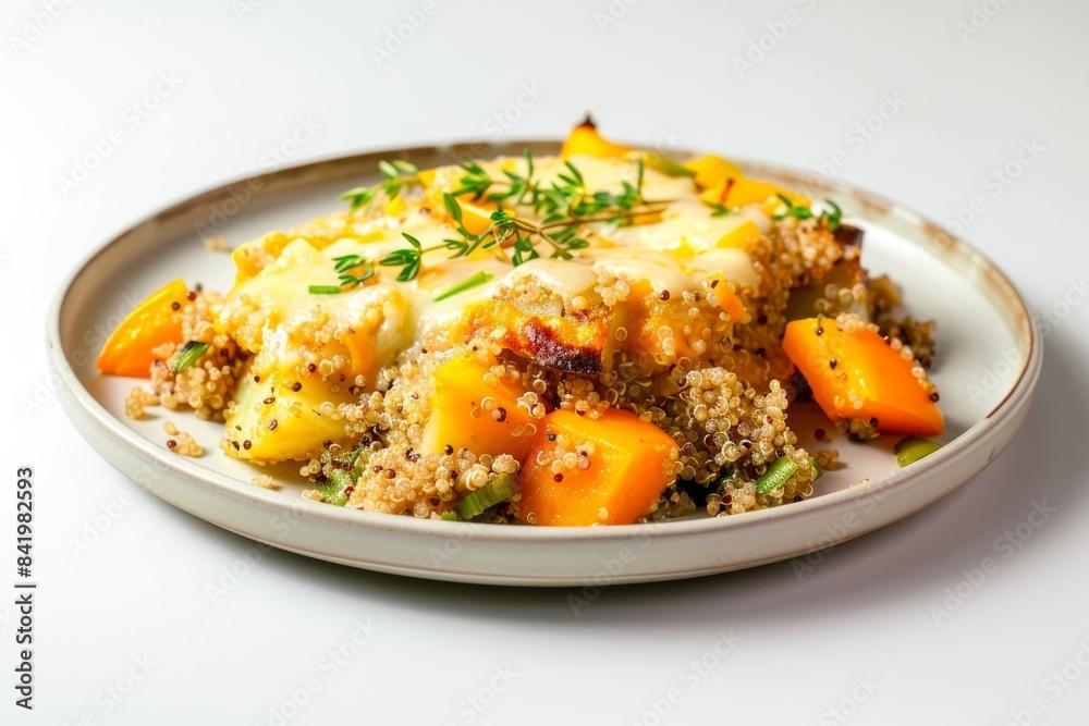 Vibrant Peruvian Potato Quinoa Casserole with Cheddar Vibrant Peruvian Potato Quinoa Casserole with Cheddar