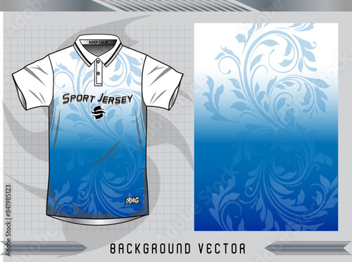 Background vector, jersey sport shirt template design for soccer Sport, basket ball, running uniform in front view, Shirt mockup Vector, design very simple and easy to custom
