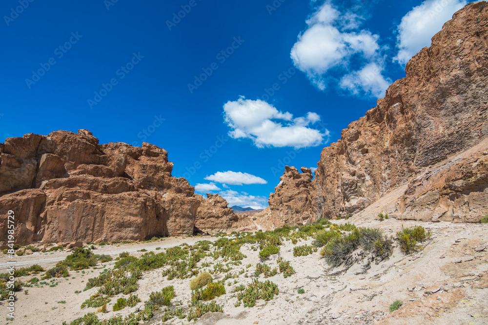 View of some rock formations at Italia Perdida (Lost Italy) in Eduardo Avaroa Andean Fauna National Reserve - Bolivia View of some rock formations at Italia Perdida (Lost Italy) in Eduardo Avaroa Andean Fauna National Reserve - Bolivia