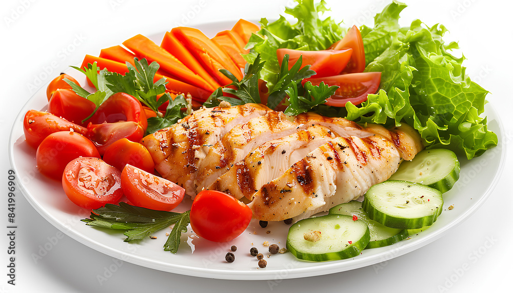 plate of healthy, delicious food to represent the absence of dre plate of healthy, delicious food to represent the absence of dre