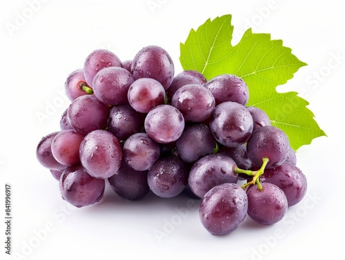 Bunch of red grapes with a ...