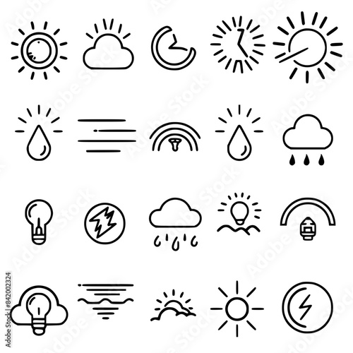 Rain icon, storm icon, weather icon, climate icon, meteorology icon, wind icon, snow icon, moon icon, thunderstorm icon, temperature icon, sun icon, cloud icon, nature icon, sky icon, winter icon, clo