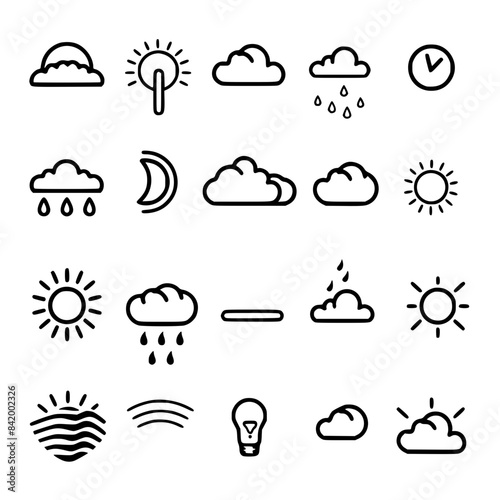 Rain icon, storm icon, weather icon, climate icon, meteorology icon, wind icon, snow icon, moon icon, thunderstorm icon, temperature icon, sun icon, cloud icon, nature icon, sky icon, winter icon, clo