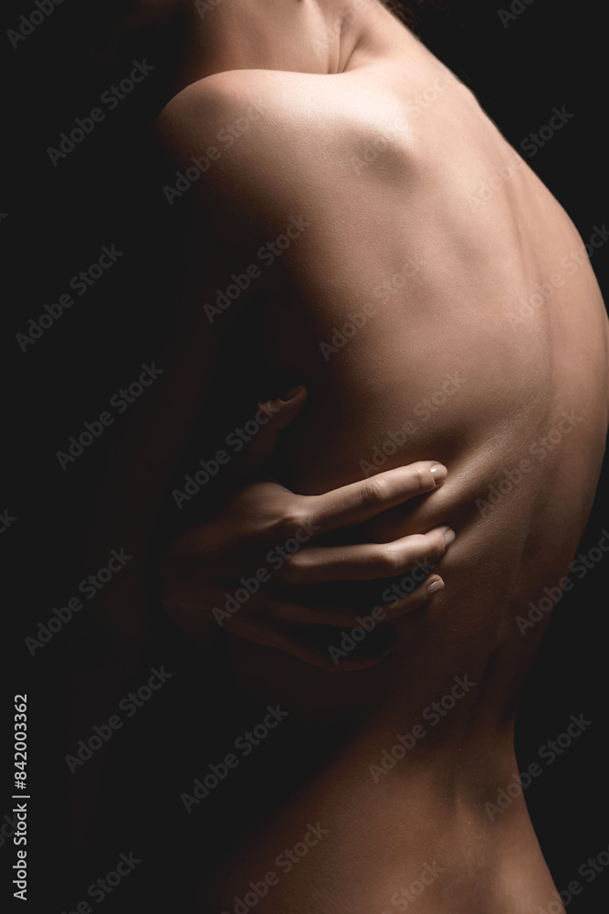 Nude body silhouette. Naked Woman. Beautiful sexy Back Nude body silhouette. Naked Woman. Beautiful sexy Back