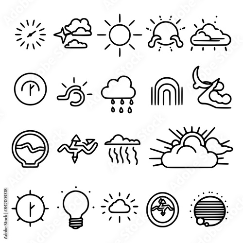 Rain icon, storm icon, weather icon, climate icon, meteorology icon, wind icon, snow icon, moon icon, thunderstorm icon, temperature icon, sun icon, cloud icon, nature icon, sky icon, winter icon, clo