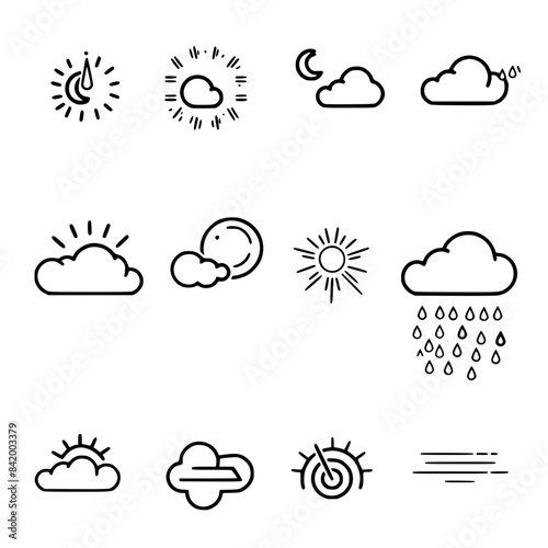 Rain icon, storm icon, weather icon, climate icon, meteorology icon, wind icon, snow icon, moon icon, thunderstorm icon, temperature icon, sun icon, cloud icon, nature icon, sky icon, winter icon, clo