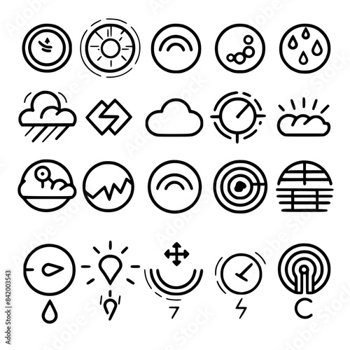 Rain icon, storm icon, weather icon, climate icon, meteorology icon, wind icon, snow icon, moon icon, thunderstorm icon, temperature icon, sun icon, cloud icon, nature icon, sky icon, winter icon, clo