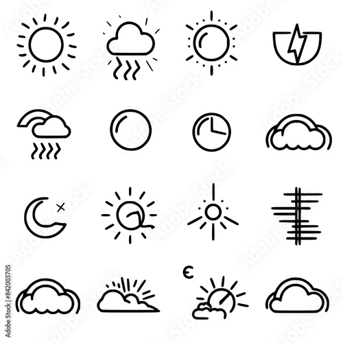 Rain icon, storm icon, weather icon, climate icon, meteorology icon, wind icon, snow icon, moon icon, thunderstorm icon, temperature icon, sun icon, cloud icon, nature icon, sky icon, winter icon, clo