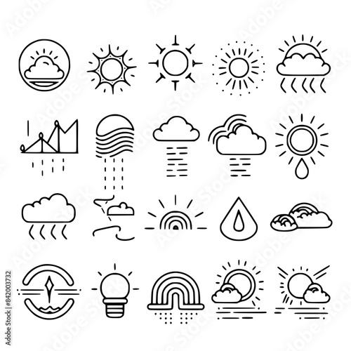 Rain icon, storm icon, weather icon, climate icon, meteorology icon, wind icon, snow icon, moon icon, thunderstorm icon, temperature icon, sun icon, cloud icon, nature icon, sky icon, winter icon, clo