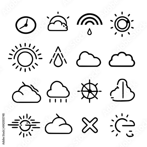 Rain icon, storm icon, weather icon, climate icon, meteorology icon, wind icon, snow icon, moon icon, thunderstorm icon, temperature icon, sun icon, cloud icon, nature icon, sky icon, winter icon, clo