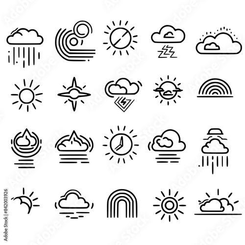 Rain icon, storm icon, weather icon, climate icon, meteorology icon, wind icon, snow icon, moon icon, thunderstorm icon, temperature icon, sun icon, cloud icon, nature icon, sky icon, winter icon, clo