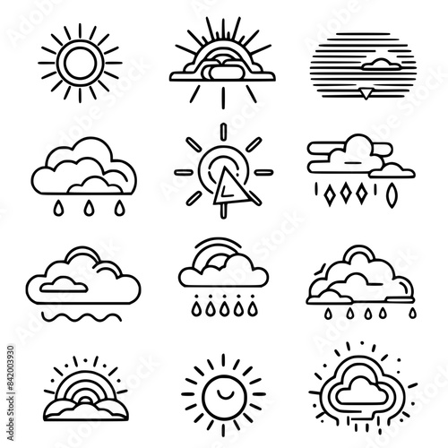 Rain icon, storm icon, weather icon, climate icon, meteorology icon, wind icon, snow icon, moon icon, thunderstorm icon, temperature icon, sun icon, cloud icon, nature icon, sky icon, winter icon, clo