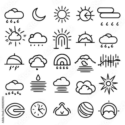 Rain icon, storm icon, weather icon, climate icon, meteorology icon, wind icon, snow icon, moon icon, thunderstorm icon, temperature icon, sun icon, cloud icon, nature icon, sky icon, winter icon, clo