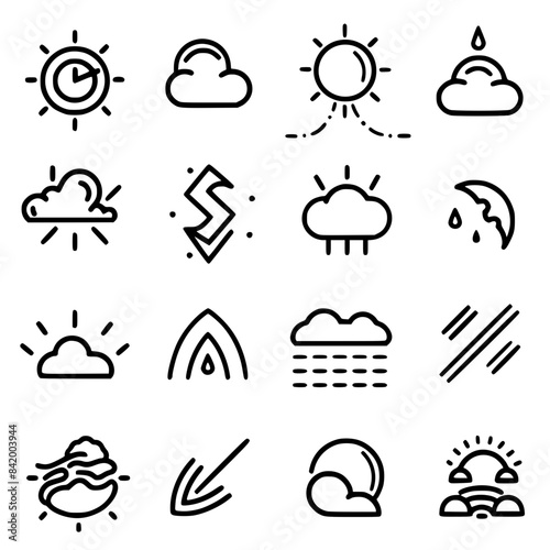 Rain icon, storm icon, weather icon, climate icon, meteorology icon, wind icon, snow icon, moon icon, thunderstorm icon, temperature icon, sun icon, cloud icon, nature icon, sky icon, winter icon, clo