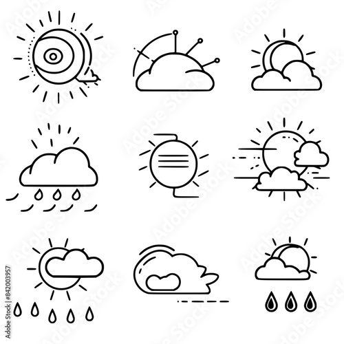 Rain icon, storm icon, weather icon, climate icon, meteorology icon, wind icon, snow icon, moon icon, thunderstorm icon, temperature icon, sun icon, cloud icon, nature icon, sky icon, winter icon, clo