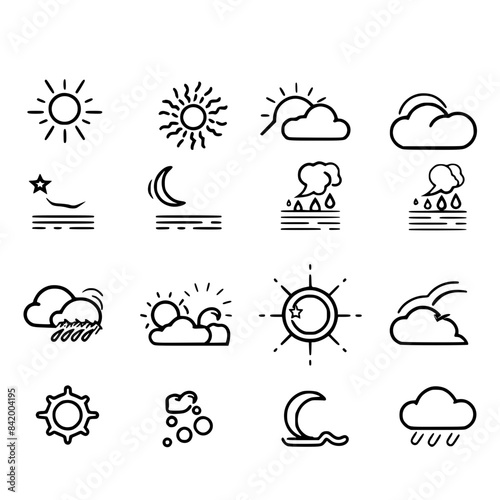 Rain icon, storm icon, weather icon, climate icon, meteorology icon, wind icon, snow icon, moon icon, thunderstorm icon, temperature icon, sun icon, cloud icon, nature icon, sky icon, winter icon, clo