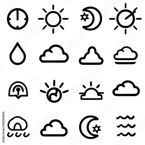 Rain icon, storm icon, weather icon, climate icon, meteorology icon, wind icon, snow icon, moon icon, thunderstorm icon, temperature icon, sun icon, cloud icon, nature icon, sky icon, winter icon, clo
