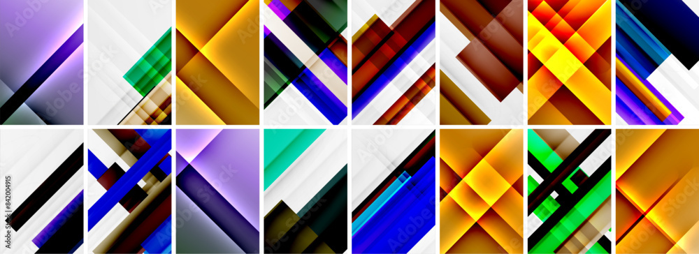 Set of low poly triangles poster geometric backgrounds. Vector Illustration For Wallpaper, Banner, Background, Card, Book Illustration, landing page Set of low poly triangles poster geometric backgrounds. Vector Illustration For Wallpaper, Banner, Background, Card, Book Illustration, landing page