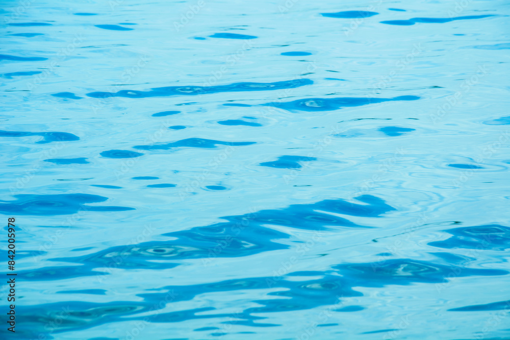 Obraz premium Beautiful blue river in spring