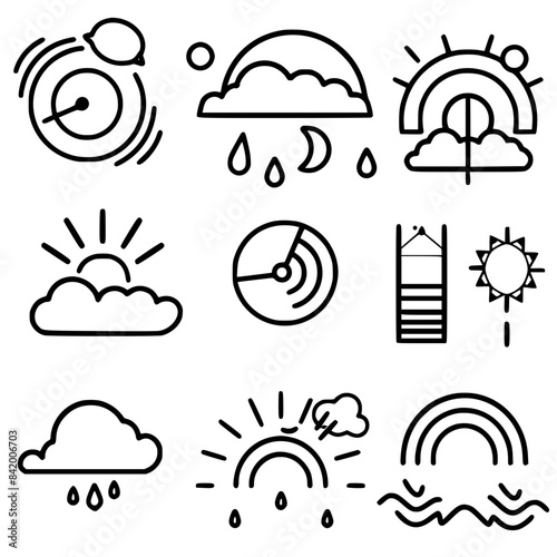 Rain icon, storm icon, weather icon, climate icon, meteorology icon, wind icon, snow icon, moon icon, thunderstorm icon, temperature icon, sun icon, cloud icon, nature icon, sky icon, winter icon, clo