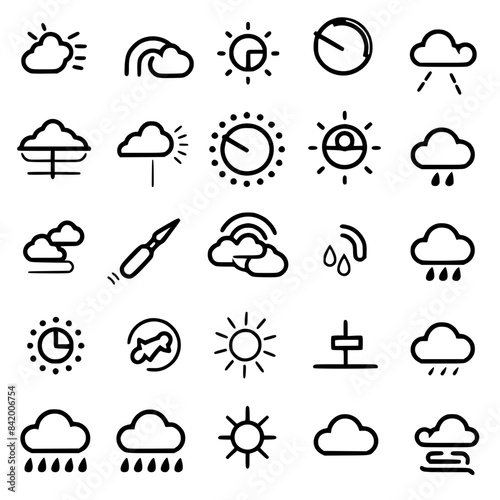 Rain icon, storm icon, weather icon, climate icon, meteorology icon, wind icon, snow icon, moon icon, thunderstorm icon, temperature icon, sun icon, cloud icon, nature icon, sky icon, winter icon, clo