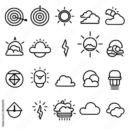 Rain icon, storm icon, weather icon, climate icon, meteorology icon, wind icon, snow icon, moon icon, thunderstorm icon, temperature icon, sun icon, cloud icon, nature icon, sky icon, winter icon, clo