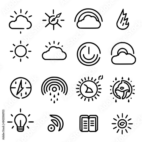 Rain icon, storm icon, weather icon, climate icon, meteorology icon, wind icon, snow icon, moon icon, thunderstorm icon, temperature icon, sun icon, cloud icon, nature icon, sky icon, winter icon, clo