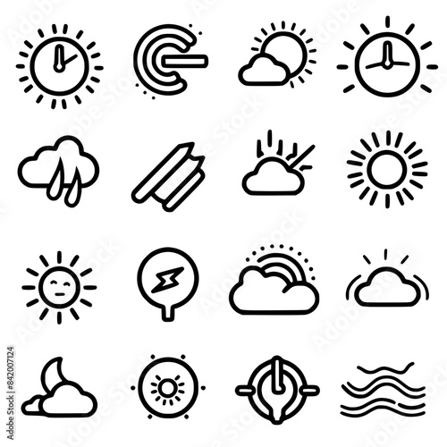 Rain icon, storm icon, weather icon, climate icon, meteorology icon, wind icon, snow icon, moon icon, thunderstorm icon, temperature icon, sun icon, cloud icon, nature icon, sky icon, winter icon, clo