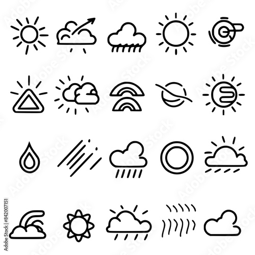 Rain icon, storm icon, weather icon, climate icon, meteorology icon, wind icon, snow icon, moon icon, thunderstorm icon, temperature icon, sun icon, cloud icon, nature icon, sky icon, winter icon, clo