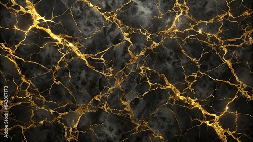 A luxurious and sophisticated black marble background with subtle golden flecks scattered across its surface, black marble, gold flecks, luxury, sophisticated, elegant, design, flooring