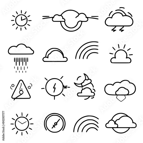 Rain icon, storm icon, weather icon, climate icon, meteorology icon, wind icon, snow icon, moon icon, thunderstorm icon, temperature icon, sun icon, cloud icon, nature icon, sky icon, winter icon, clo