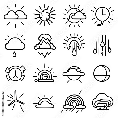 Rain icon, storm icon, weather icon, climate icon, meteorology icon, wind icon, snow icon, moon icon, thunderstorm icon, temperature icon, sun icon, cloud icon, nature icon, sky icon, winter icon, clo