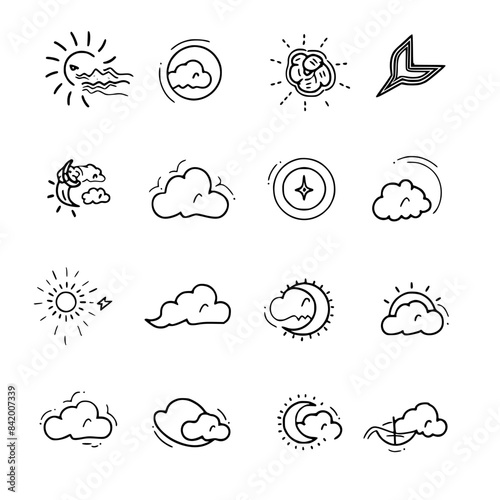 Rain icon, storm icon, weather icon, climate icon, meteorology icon, wind icon, snow icon, moon icon, thunderstorm icon, temperature icon, sun icon, cloud icon, nature icon, sky icon, winter icon, clo