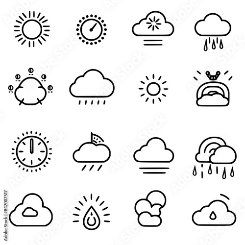 Rain icon, storm icon, weather icon, climate icon, meteorology icon, wind icon, snow icon, moon icon, thunderstorm icon, temperature icon, sun icon, cloud icon, nature icon, sky icon, winter icon, clo