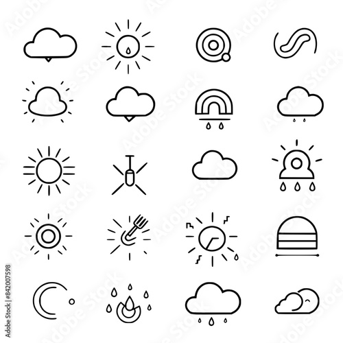 Rain icon, storm icon, weather icon, climate icon, meteorology icon, wind icon, snow icon, moon icon, thunderstorm icon, temperature icon, sun icon, cloud icon, nature icon, sky icon, winter icon, clo