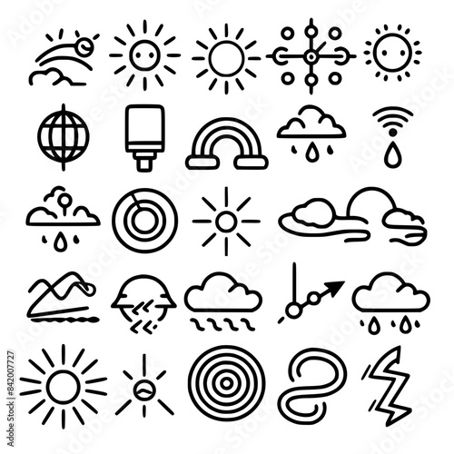 Rain icon, storm icon, weather icon, climate icon, meteorology icon, wind icon, snow icon, moon icon, thunderstorm icon, temperature icon, sun icon, cloud icon, nature icon, sky icon, winter icon, clo