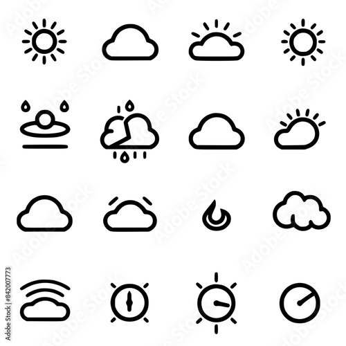 Rain icon, storm icon, weather icon, climate icon, meteorology icon, wind icon, snow icon, moon icon, thunderstorm icon, temperature icon, sun icon, cloud icon, nature icon, sky icon, winter icon, clo