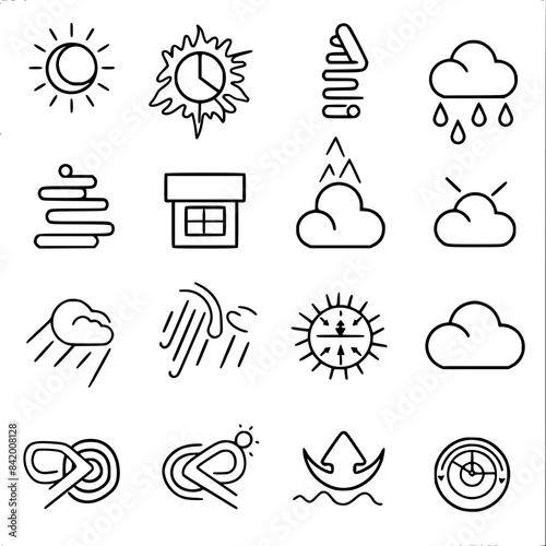 Rain icon, storm icon, weather icon, climate icon, meteorology icon, wind icon, snow icon, moon icon, thunderstorm icon, temperature icon, sun icon, cloud icon, nature icon, sky icon, winter icon, clo
