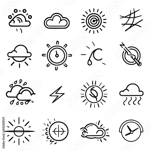 Rain icon, storm icon, weather icon, climate icon, meteorology icon, wind icon, snow icon, moon icon, thunderstorm icon, temperature icon, sun icon, cloud icon, nature icon, sky icon, winter icon, clo