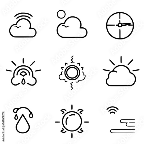 Rain icon, storm icon, weather icon, climate icon, meteorology icon, wind icon, snow icon, moon icon, thunderstorm icon, temperature icon, sun icon, cloud icon, nature icon, sky icon, winter icon, clo